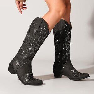 Black Bling Western Women’s Boots